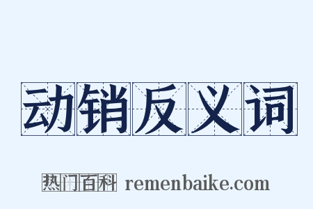 动销反义词是什么意思的图片